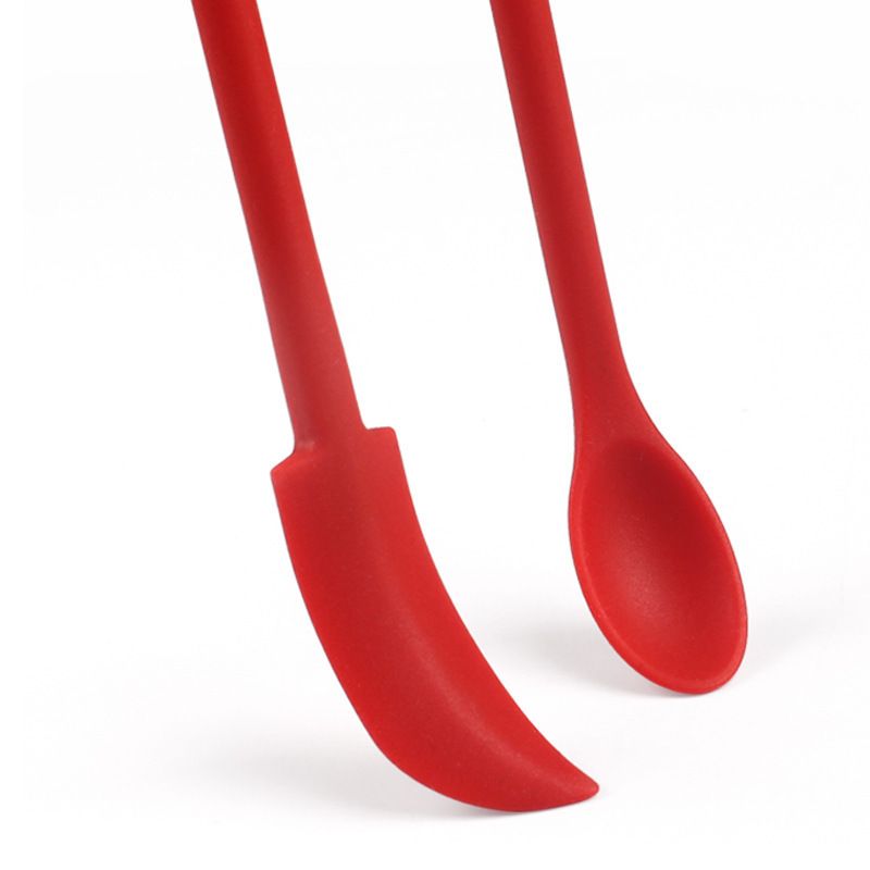 Purple Silicone Mini Double Ended Spatula Spoon Set of 3 Sizes - Flexible view 5