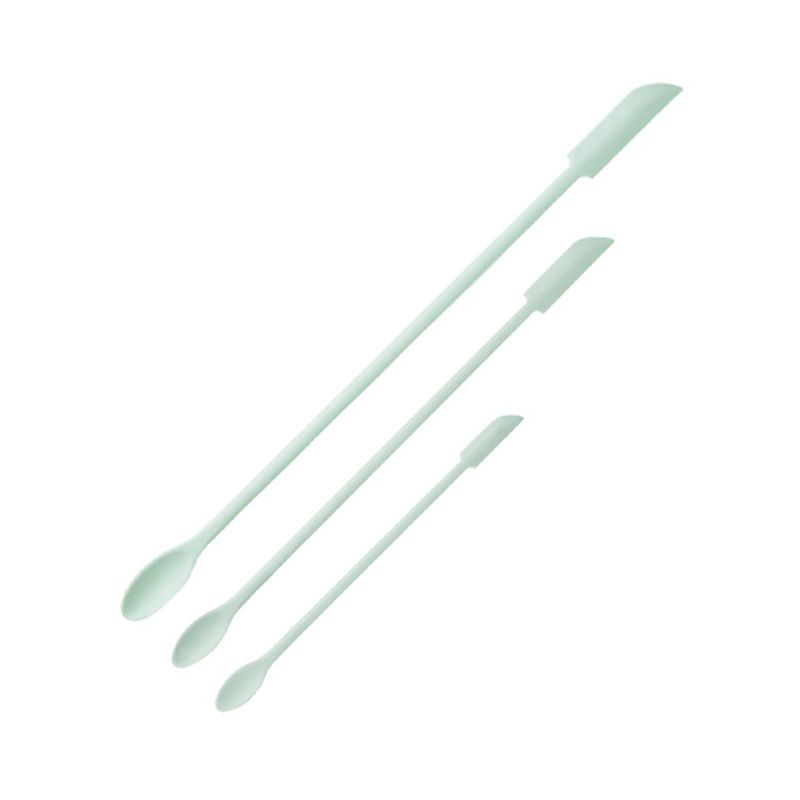 Macaron Blue Silicone Mini Double Ended Spatula Spoon Set of 3 Sizes
