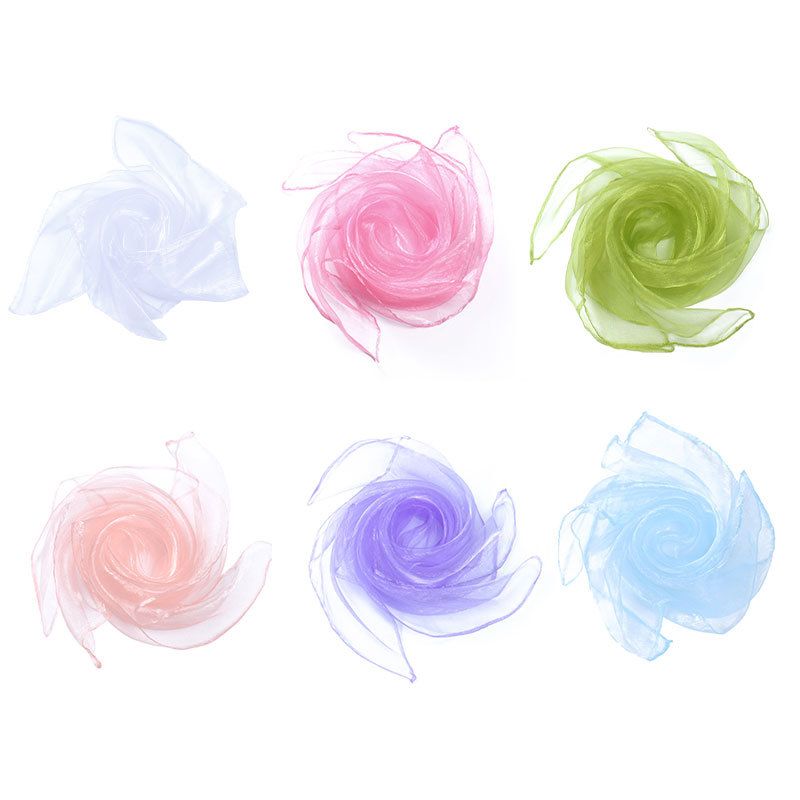 6-piece 60*60 cm(White and Pink and Green and Champagne and Light purple and
