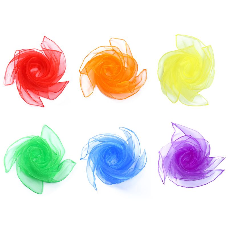 6-piece 60*60 cm(Red and Orange and Yellow and Green and Blue and Purple)