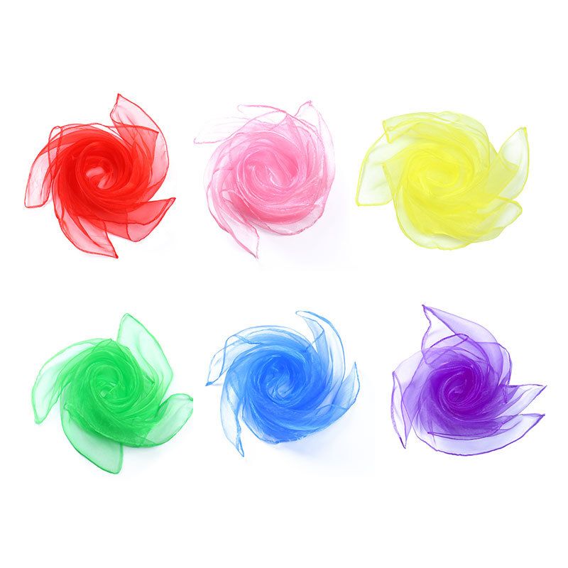 6-piece 60*60 cm(Red and Pink and Yellow and Green and Blue and Purple) Magic