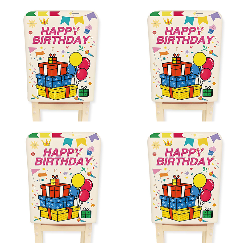 5 pcs Birthday Party Decoration Set - Happy Birthday Backdrop Banner with 4 view 2