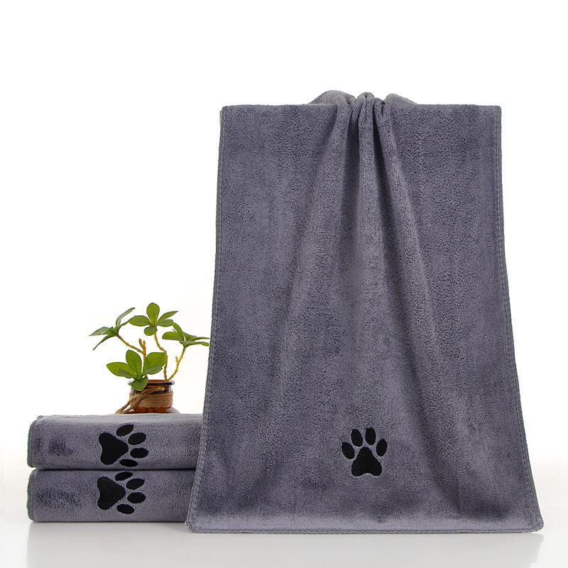 Grey 70*140cm Pet Drying absorbent Towel for Dogs and Cats - Quick Dry Super