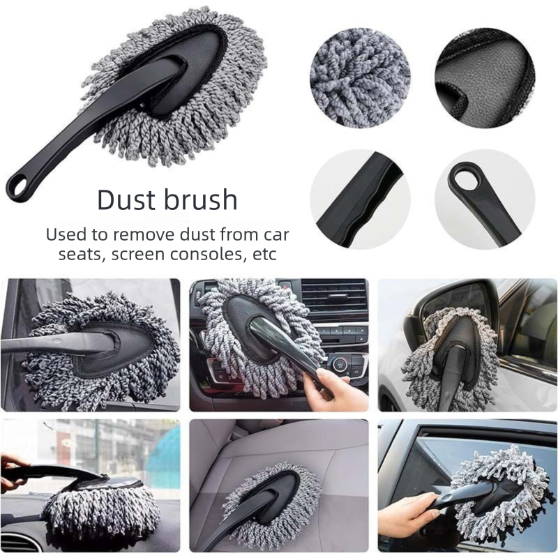 10 Piece Car Cleaning Kit Set - Microfibre Car Wash Accessories Dust Duster view 2