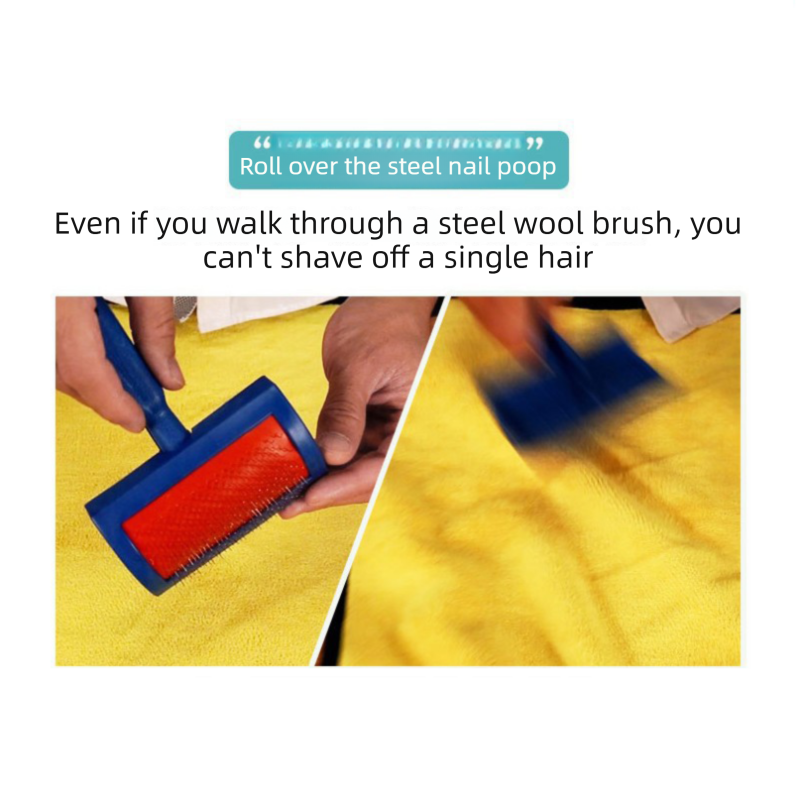 Yellow and Grey 30*30cm Pet Bath Towel- Thickened Coral Fleece Super Absorbent view 5