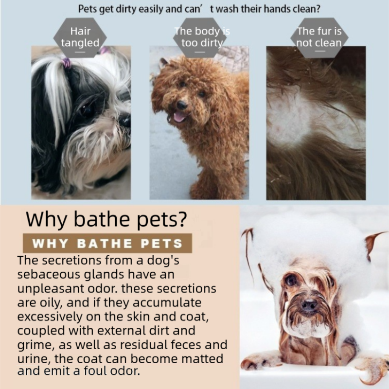 Orange Pet Bath Massage Brush Soft TPR Grooming Brush for Dogs and Cats view 5