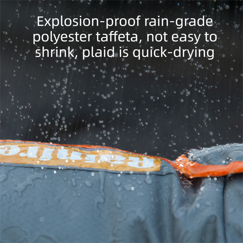 Grey and Orange XS size Dog Raincoat with Leash Access and Transparent Hood view 7