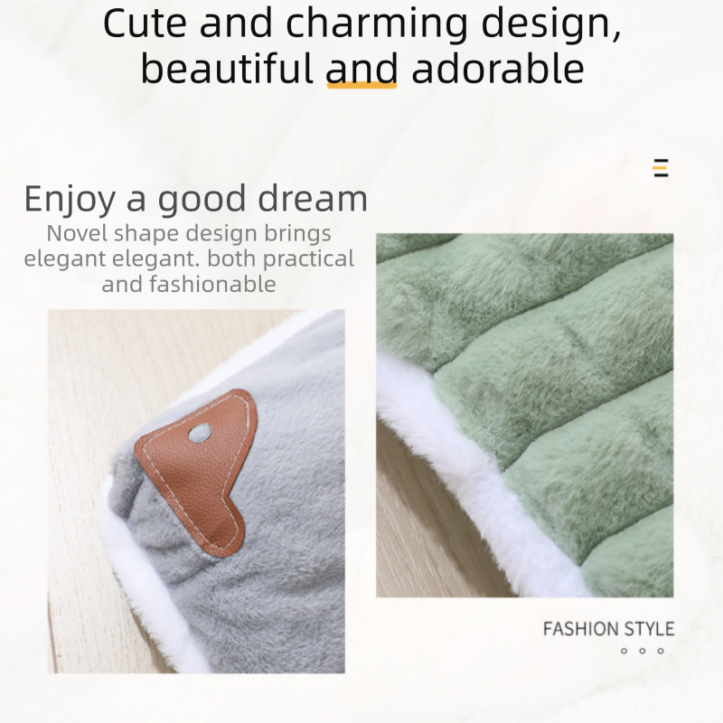 Green XL size Luxury Plush Pet Sleeping Mat view 3