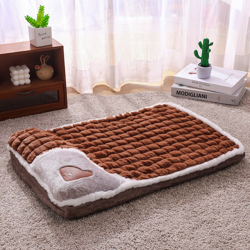 Brown XL size Luxury Plush Pet Sleeping Mat