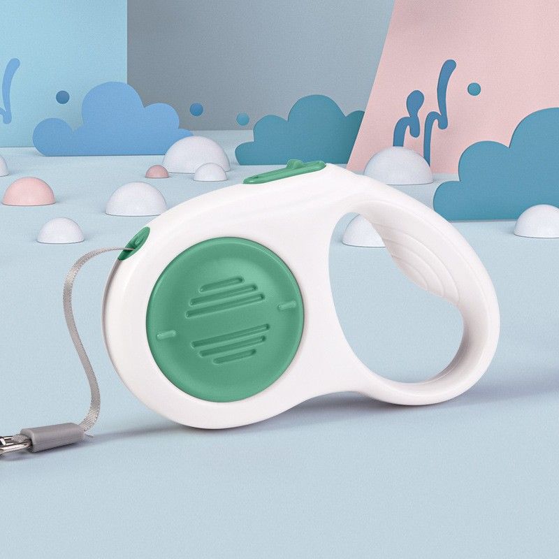Green 5M Automatic Retractable Dog Leash –Extendable Pet Lead with One-Button — image 1