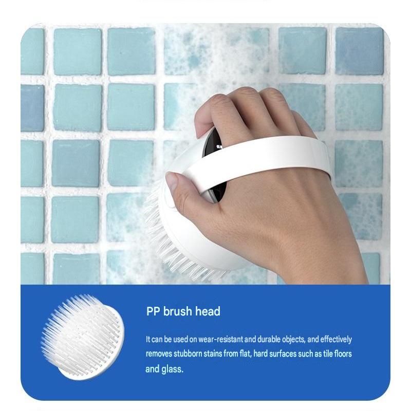 4-piece White Electric Spin Scrubber Cordless Cleaning Brush（Includes three view 6