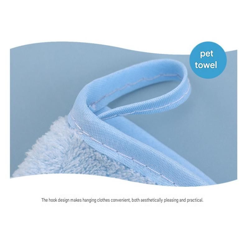 2-piece Pink Quick-drying pet grooming glove towel view 9