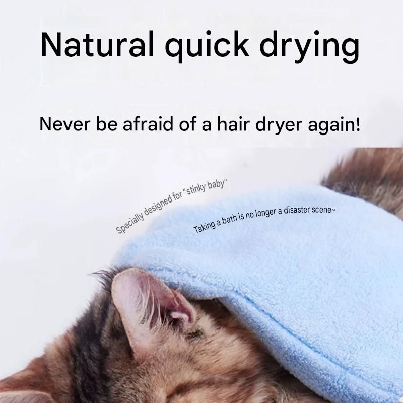 3-piece Pet Grooming Bathing Kit with 2 pack Grey Pet Drying Glove Towel and view 3