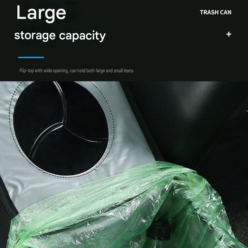 Black small size 15*17*25cm Car Trash Bin with Oxford Cloth Construction view 6