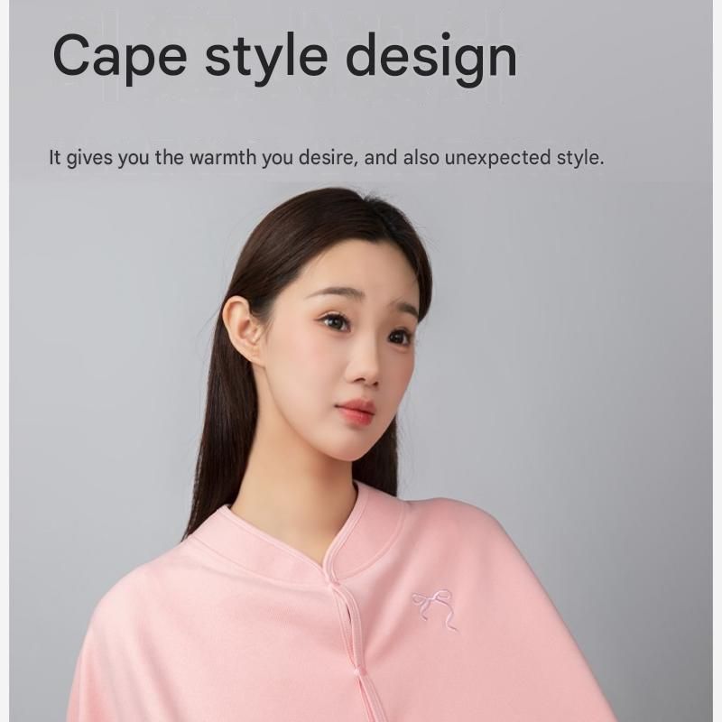 Pink Maternity Nursing Shoulder Wrap Cape – Ultra Soft Sakura Fleece view 9