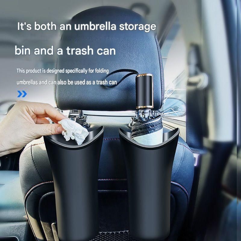 2pcs Car Umbrella Storage Bucket—a hanging storage container that is view 3