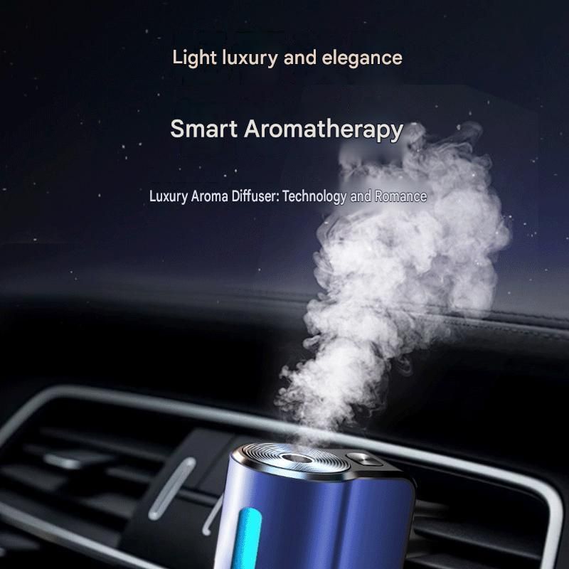 2 pcs Car interior essentials set-Golden Car Air Vent Aroma Diffuser &Black view 8