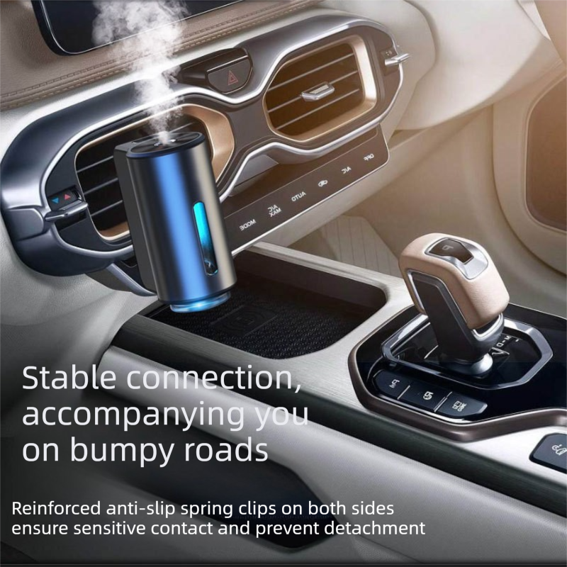 2 pcs Car interior essentials set-Golden Car Air Vent Aroma Diffuser &Black view 10