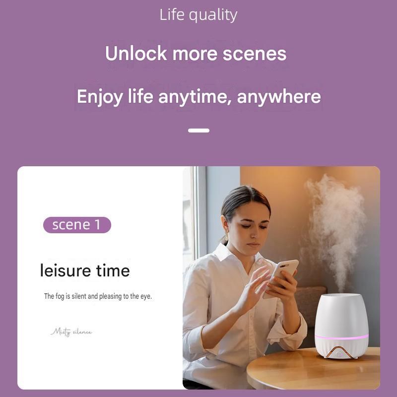 White Bud-shaped aroma diffuser 150ml Ultrasonic Aroma Diffuser Humidifier view 10