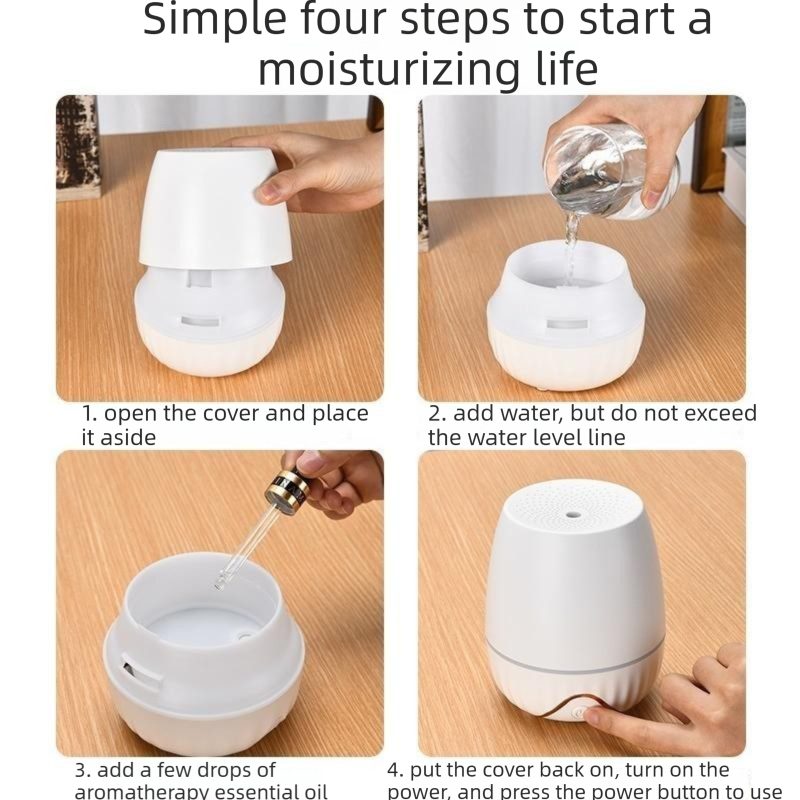 White Bud-shaped aroma diffuser 150ml Ultrasonic Aroma Diffuser Humidifier view 12