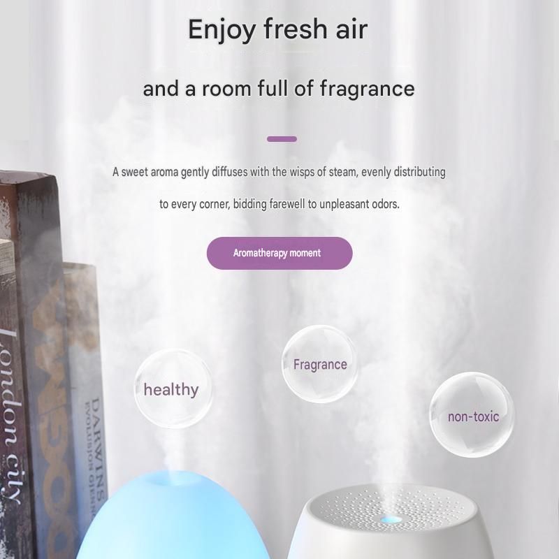 White Floral Shadow Aroma Diffuser 150ml Ultrasonic Aroma Diffuser Humidifier view 4