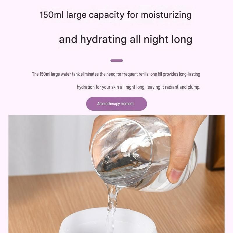 White Floral Shadow Aroma Diffuser 150ml Ultrasonic Aroma Diffuser Humidifier view 6
