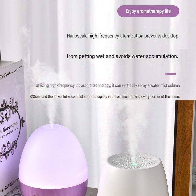 White Floral Shadow Aroma Diffuser 150ml Ultrasonic Aroma Diffuser Humidifier view 7