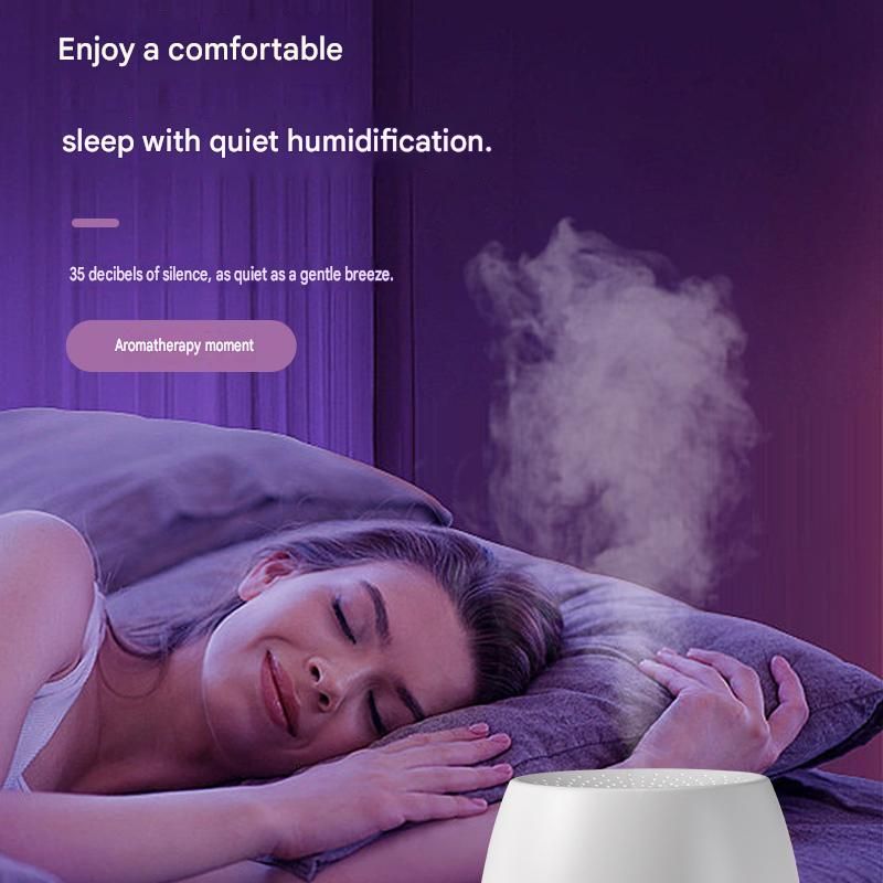White Floral Shadow Aroma Diffuser 150ml Ultrasonic Aroma Diffuser Humidifier view 8
