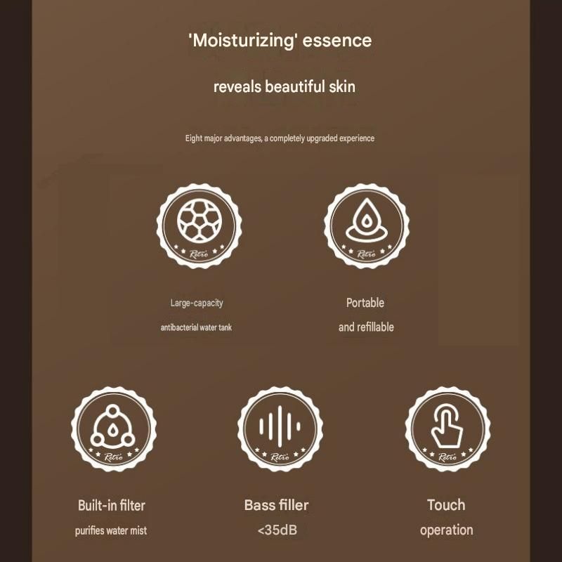 Black 500ml Smart Ultrasonic Humidifier & Aroma Diffuser – USB Silent Air view 3