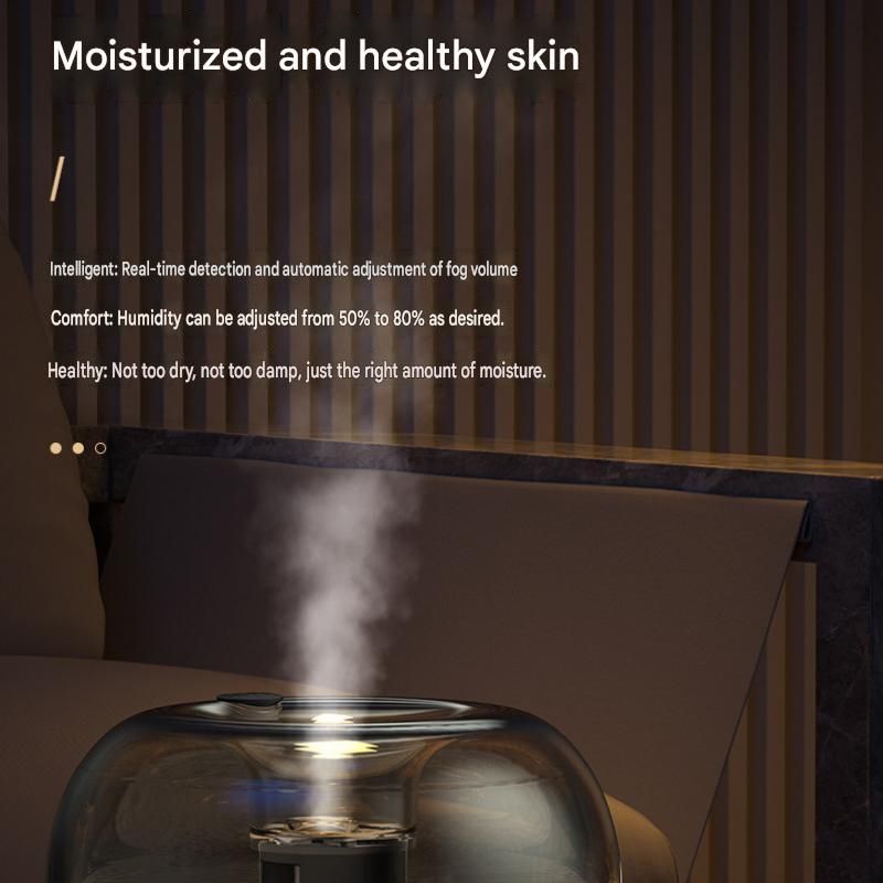 Black 500ml Smart Ultrasonic Humidifier & Aroma Diffuser – USB Silent Air view 5