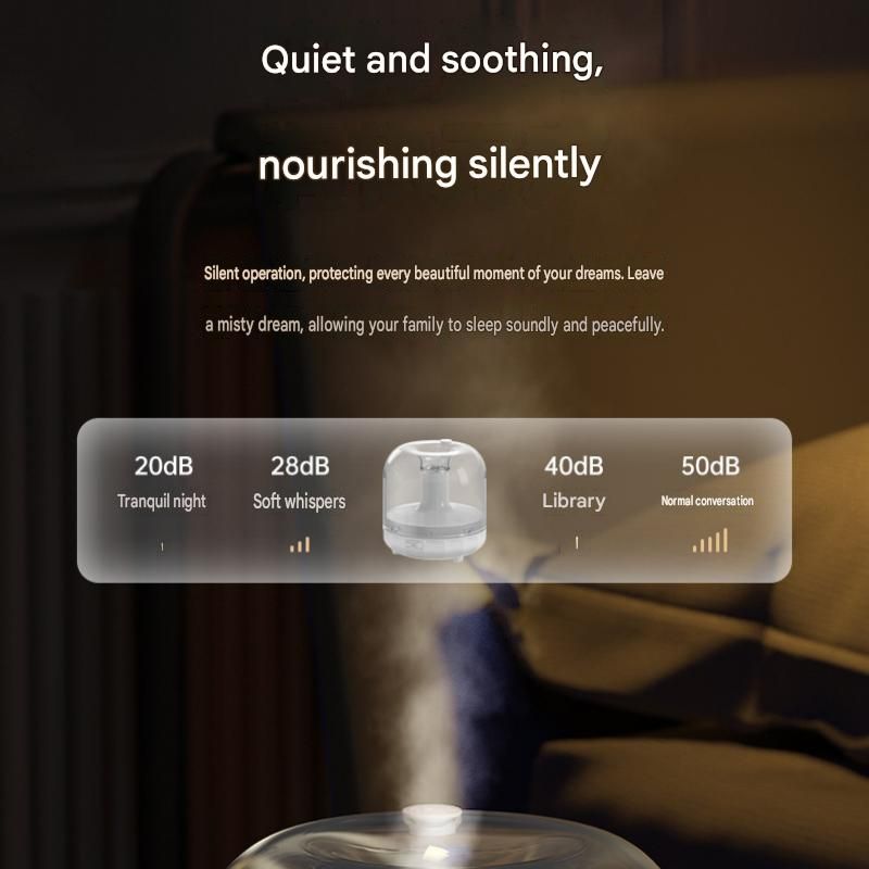 2-piece Bedroom Atmosphere Bundle –Black Ultrasonic Aroma diffuser Humidifier view 6