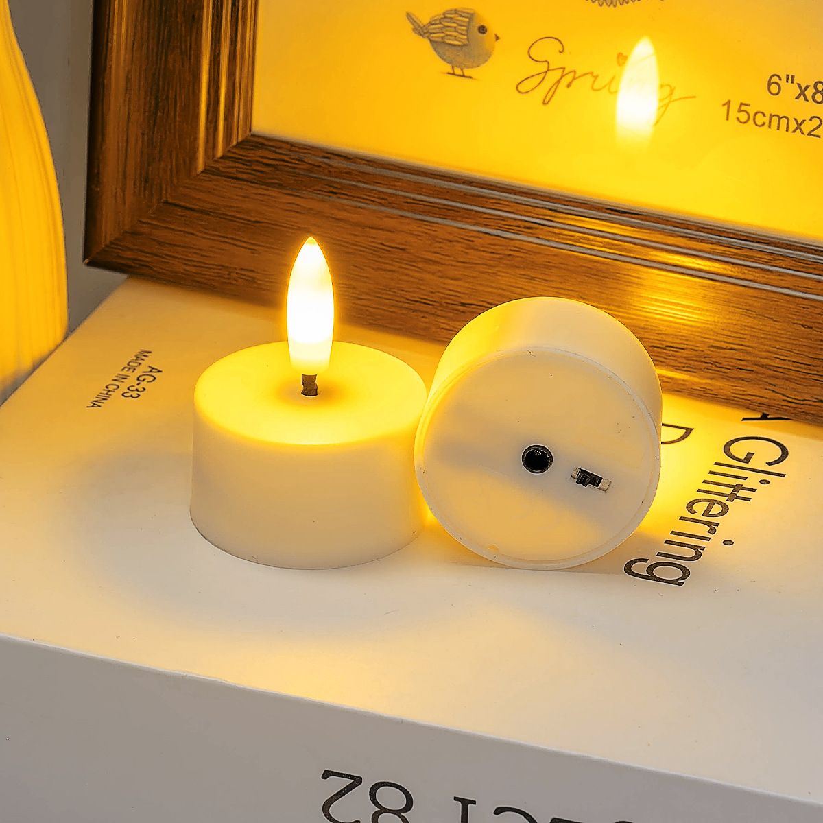 Birthday Party Backdrop and Rechargeable LED Candle Set - 180x115 cm Printed view 7