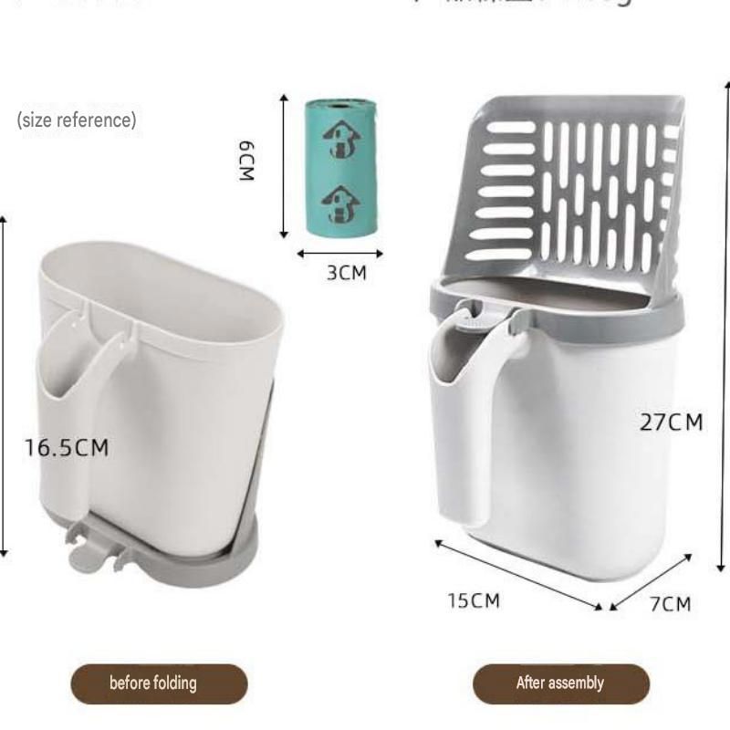 All-in-one Cat Litter Scoop - Detachable High-Capacity Waste Storage Bin with view 6