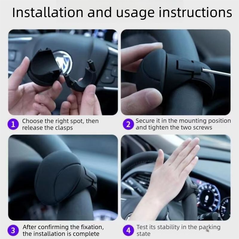 Car Steering Wheel Spinner Ball — Crafted from silicone view 10