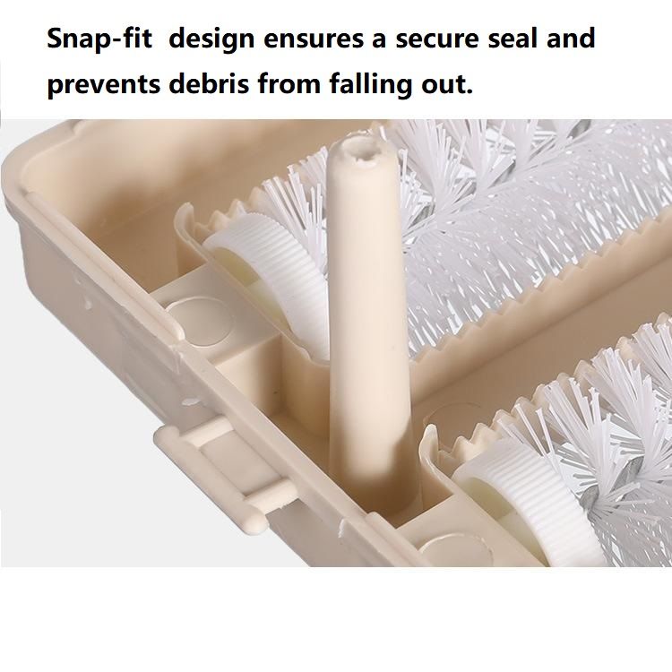 Purple Double Roller Cleaning Brush - PP Material view 7