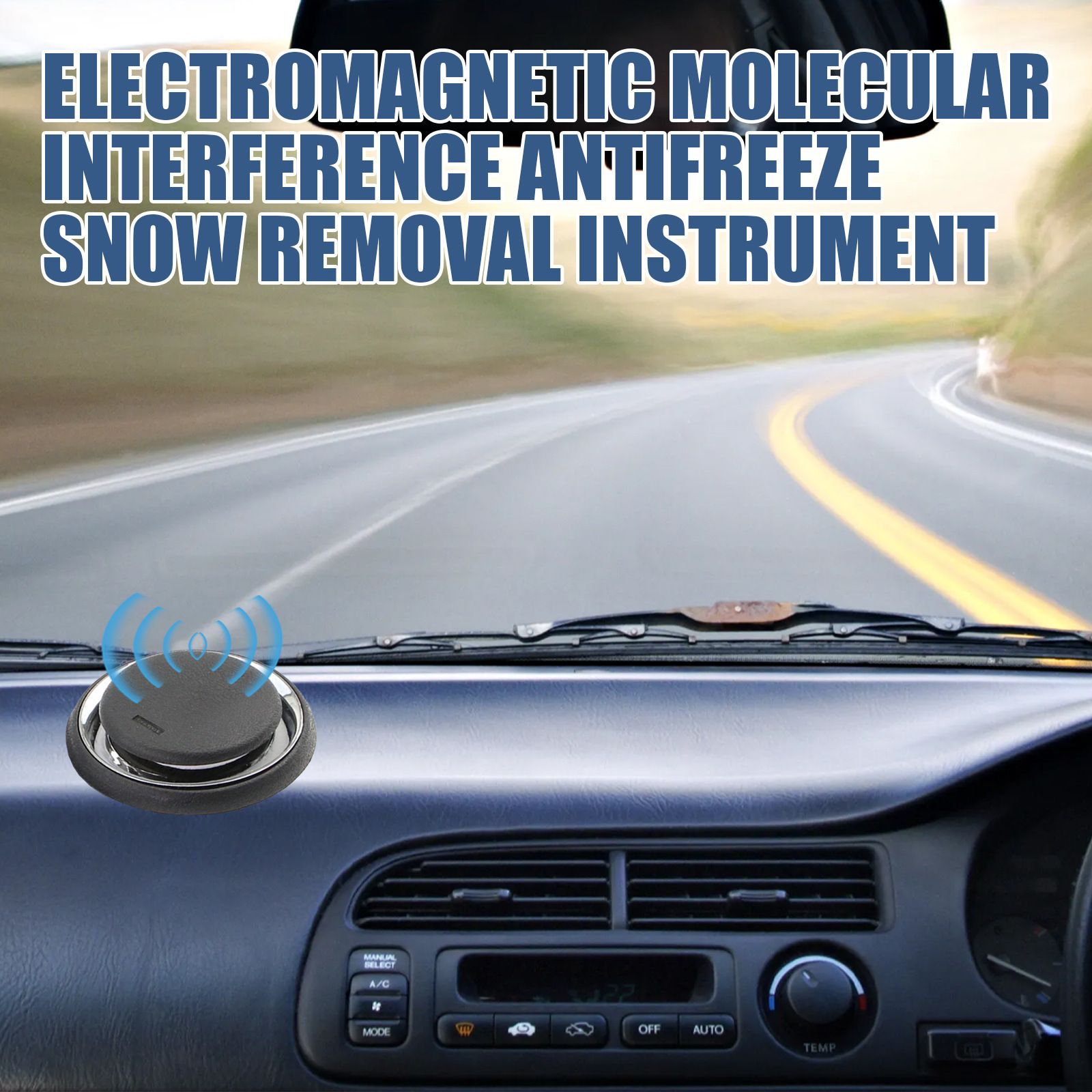 Electromagnetic Car Ice Remover - Solar Powered Molecular Interference De-icer view 2