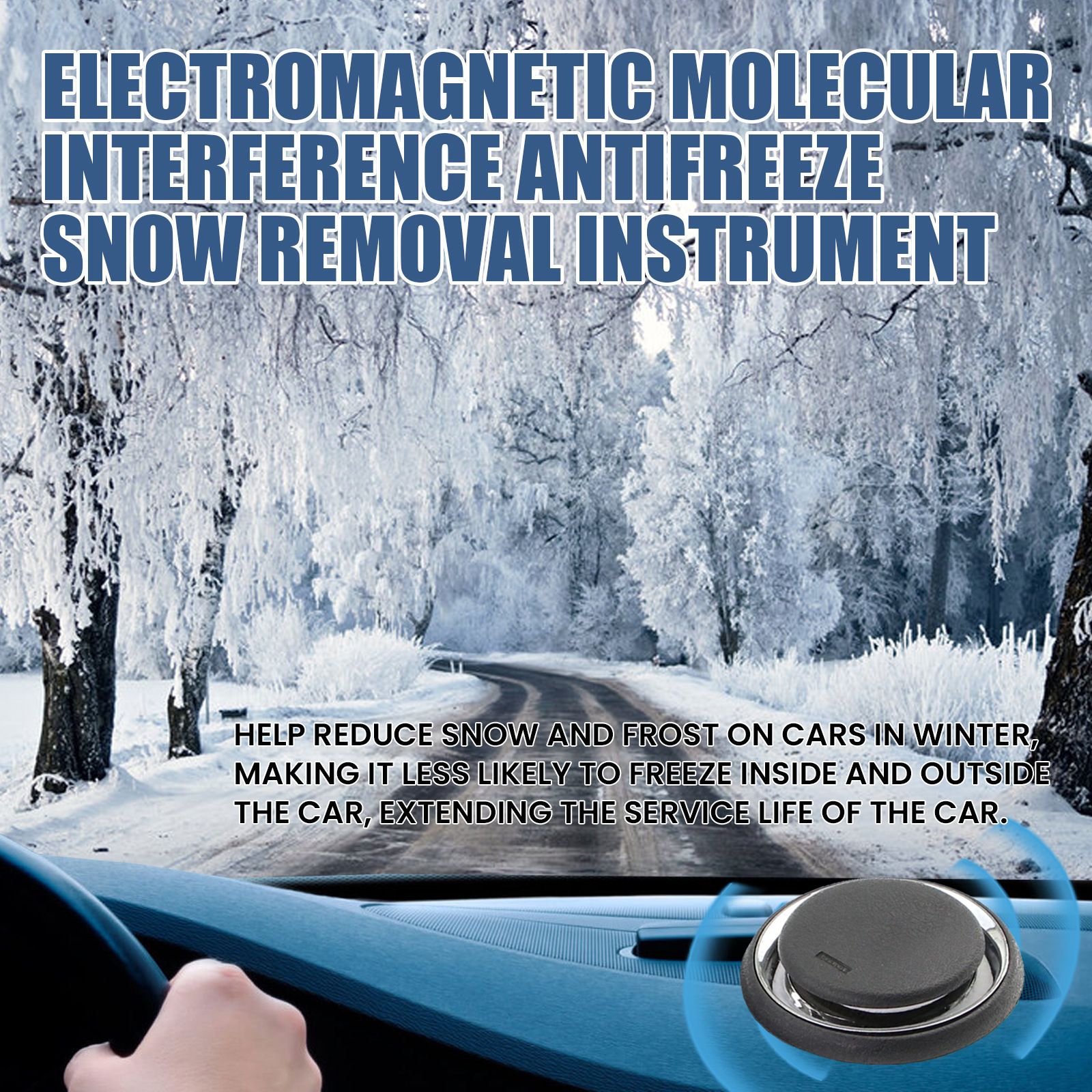 Electromagnetic Car Ice Remover - Solar Powered Molecular Interference De-icer view 5