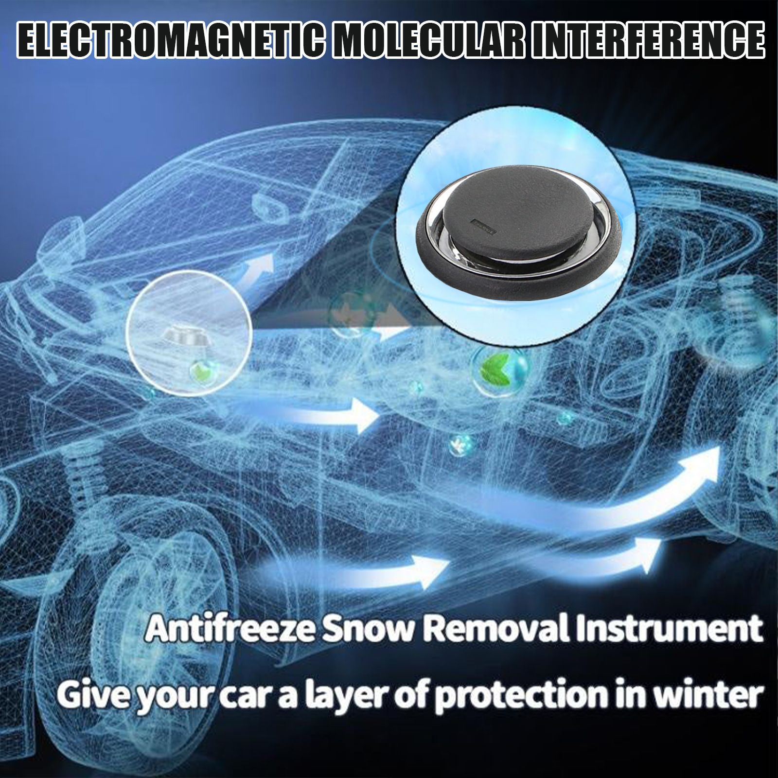 Electromagnetic Car Ice Remover - Solar Powered Molecular Interference De-icer view 8