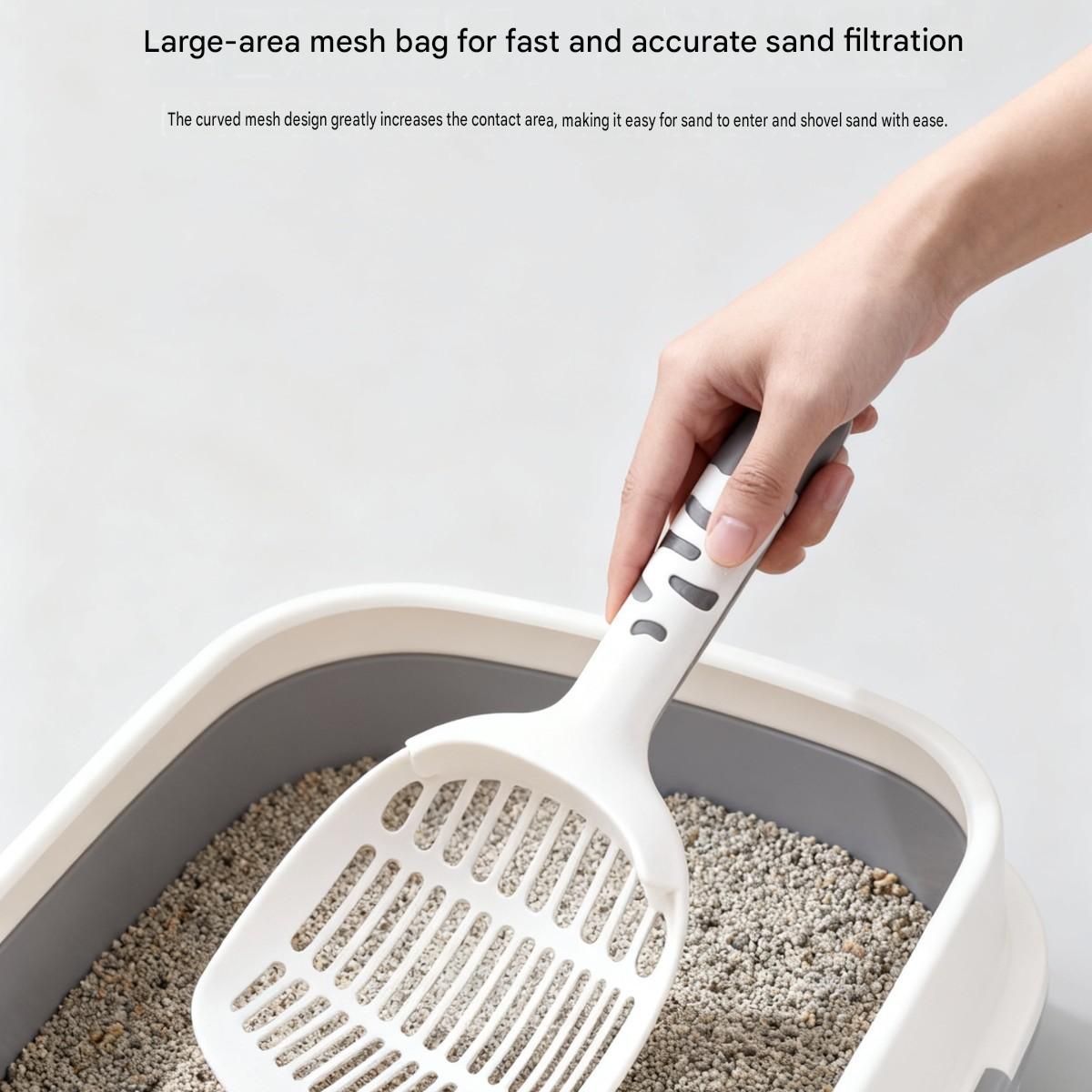 Travel Friendly Pet Toilet Kit - BlackPortable Cat Litter Box and Yellow Scoop view 11