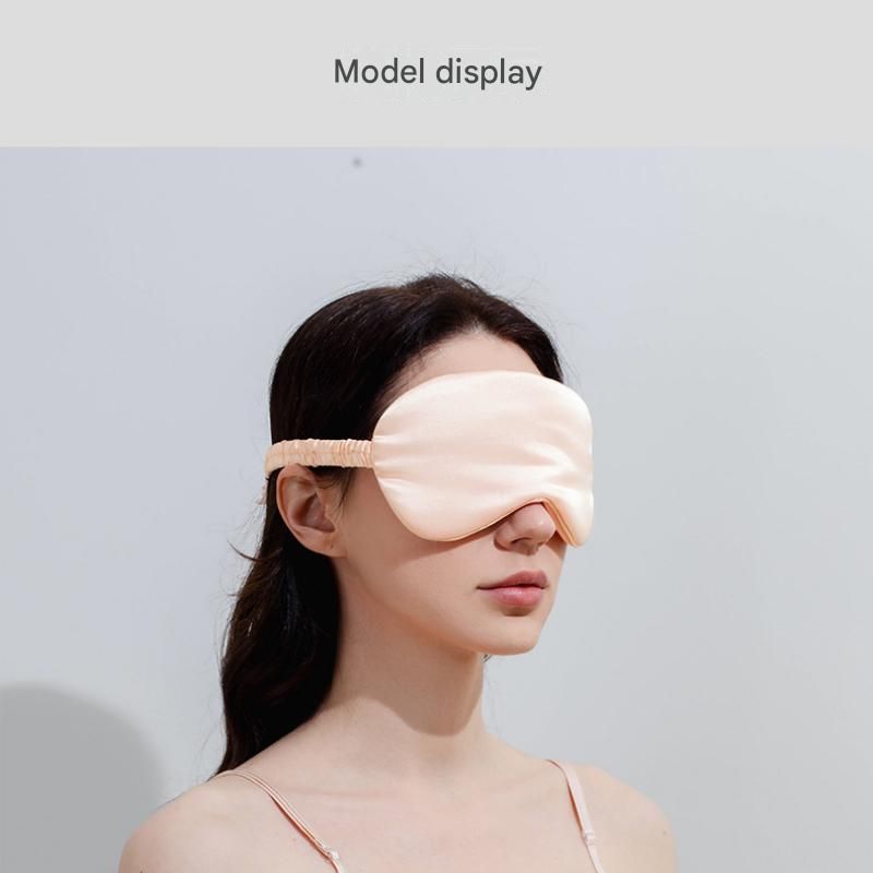 Purple Imitation Silk Sleep Eye Mask - Soft Breathable Light Blocking Design view 10