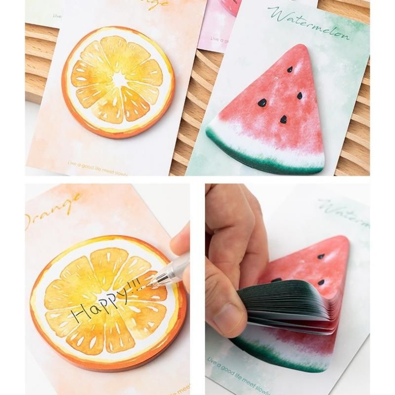Fruit-Shaped Office Supplies Set-3 packs Watermelon Shaped Sticky Notes and A5 view 11