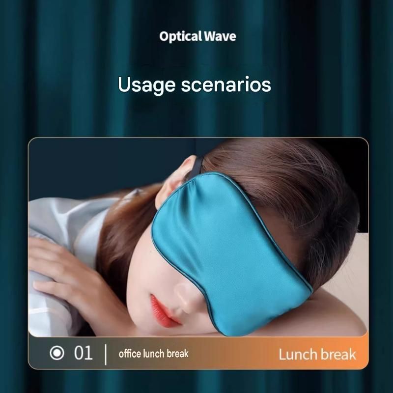 Blue Spandex Sleep Eye Mask - 360 Degree Blackout view 7