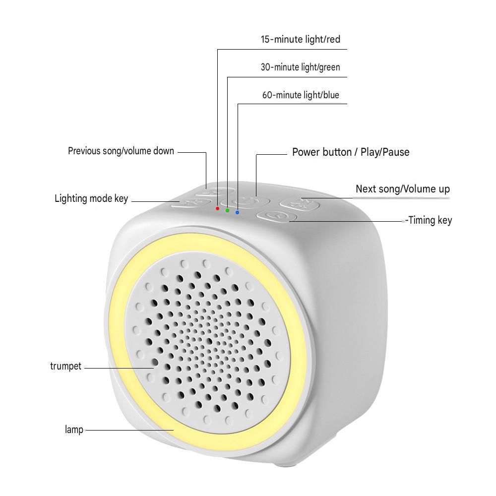 Soft Sleep Aid combination - White Noise Machine with 7-Colour Night Light and view 4