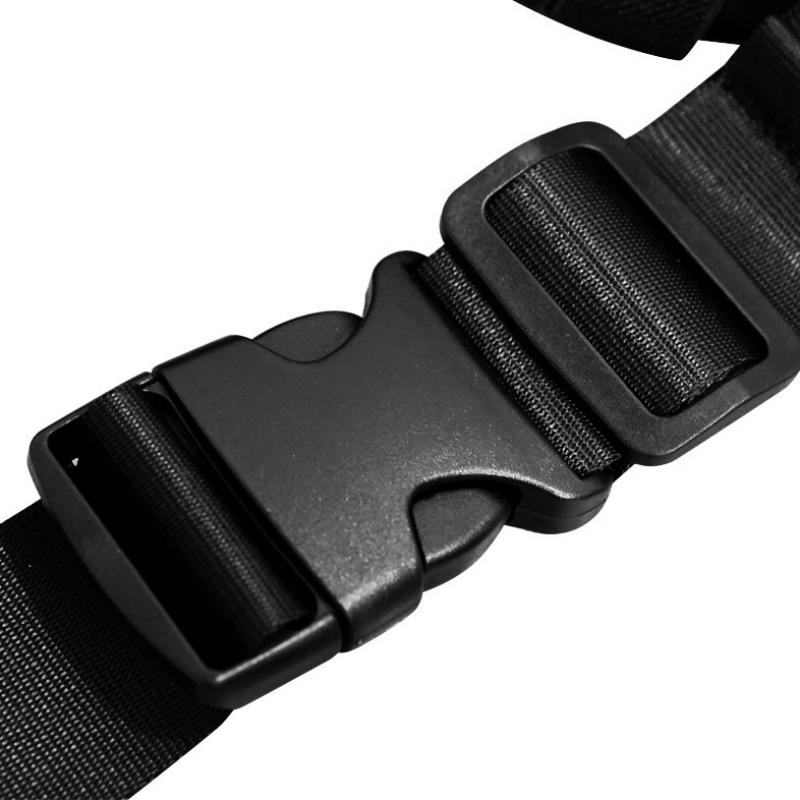 Black Waterproof Sports Waist Bag with Water Bottle Holder - Lightweight view 12