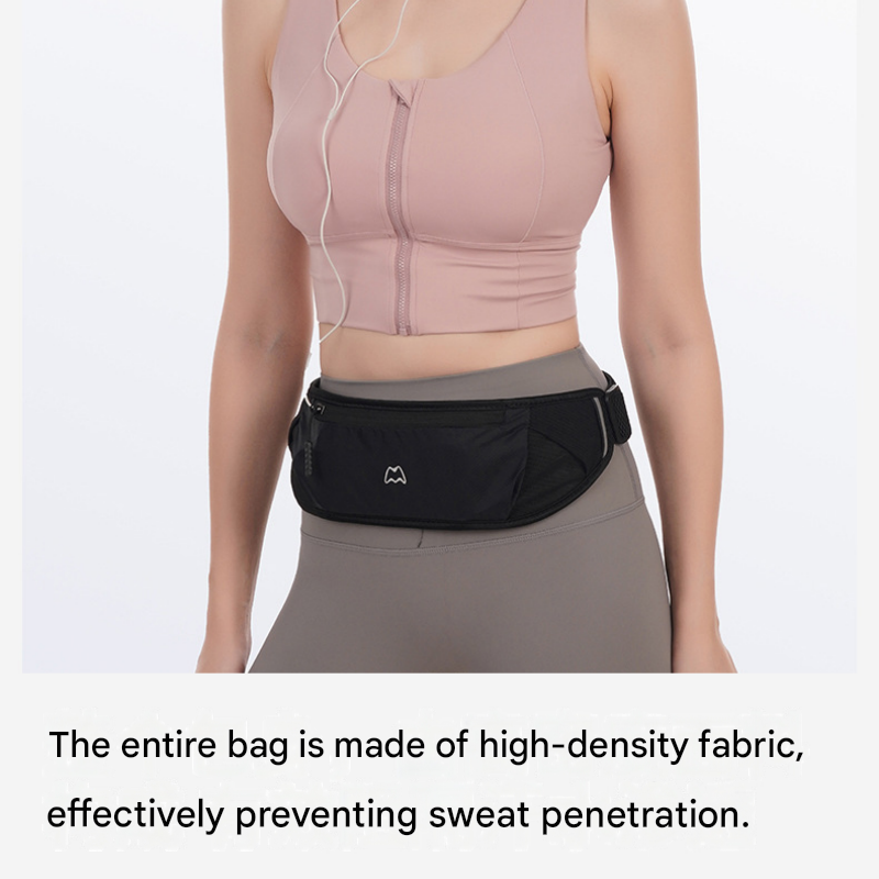 Orange Running Waist Pack—Made of waterproof nylon with an adjustable strap view 5