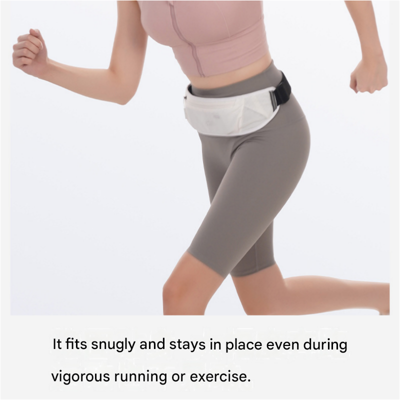 Orange Running Waist Pack—Made of waterproof nylon with an adjustable strap view 9
