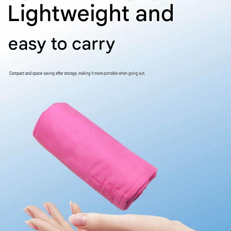 2 Piece Purple Microfiber Sports Towel Set - 152*76cm and 80*40cm Quick Dry view 6
