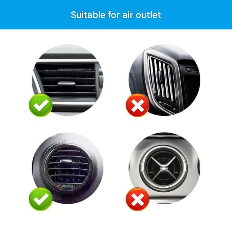 Black Car Air Vent French Fries Holder - Plastic Multi-Function Cup Organizer view 5