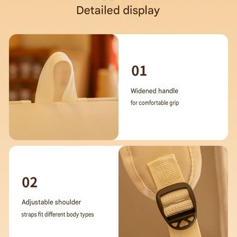 White Breathable Pet Carrier Backpack - Nylon Cat Travel Bag with Large Clear view 7