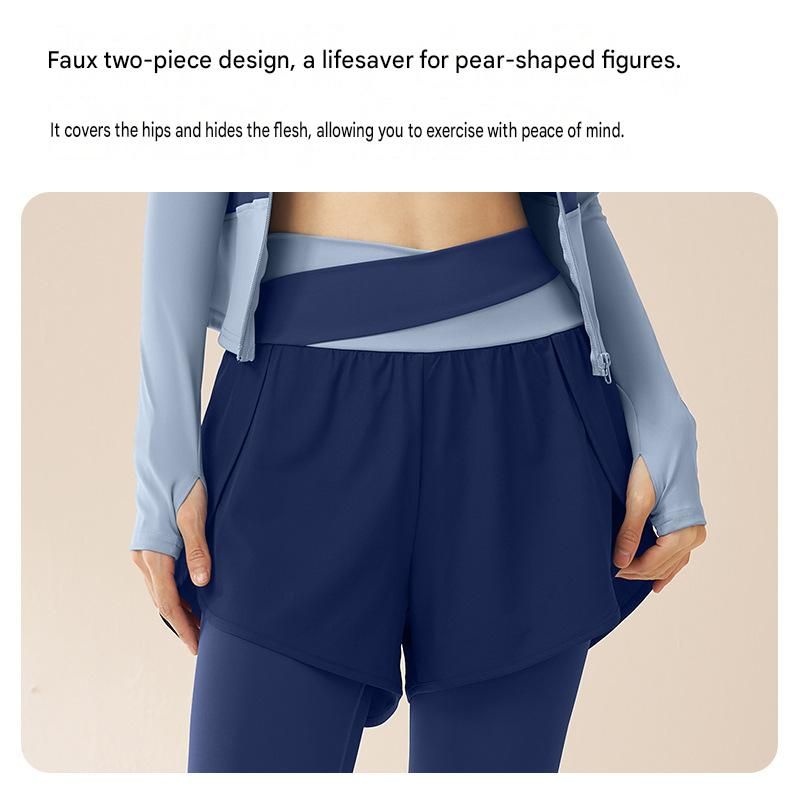 XL size Women's 2-Piece Running Yoga Set - White Colorblock Zip Jacket and view 5